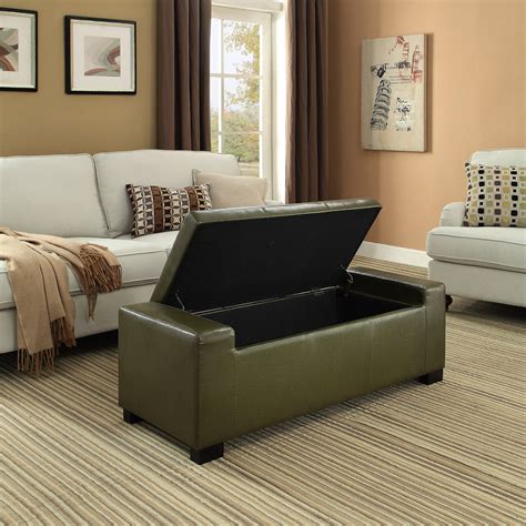 extra long storage ottoman bench.